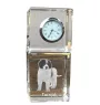 Tornjak, Bosnian And Herzegovinian - Croatian Shepherd Dog - crystal clock with a photo, a photo of a dog in crystal, personalized desk clock by Art-Dog brand