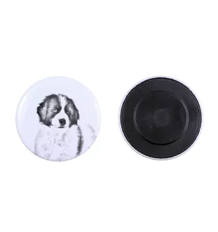 Tornjak, Bosnian And Herzegovinian - Croatian Shepherd Dog - magnet with a dog's pupil, exceptionally light, strong magnet, handmade product by the Art-Dog brand