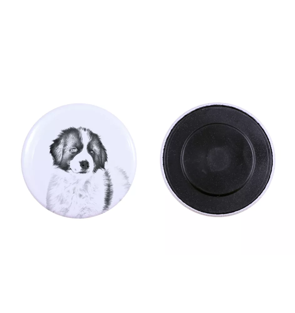 Tornjak, Berger de Bosnie-Herzégovine et de Croatie - aimant avec un œil de chien, exceptionnellement léger, aimant puissant, produit fabriqué à la main par la marque Art-Dog