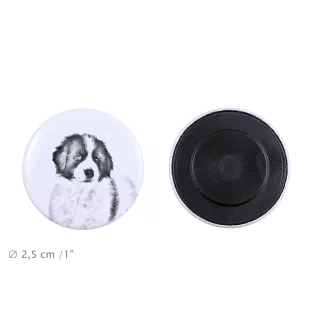 Tornjak, Bosnisch-herzegowinischer - kroatischer Schäferhund Magnet mit einem Hundepfotenabdruck, außergewöhnlich leicht, starker Magnet, handgefertigtes Produkt der Marke Art-Dog