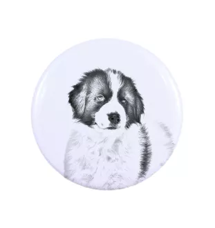 Tornjak, Bosnian And Herzegovinian - Croatian Shepherd Dog - magnet with a dog's pupil, exceptionally light, strong magnet, handmade product by the Art-Dog brand