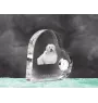 Coton de Tulear, Baumwollhund - Kristalluhr mit einem Hundebild, Herzregal-Uhr, personalisierte Standuhr der Marke Art-Dog