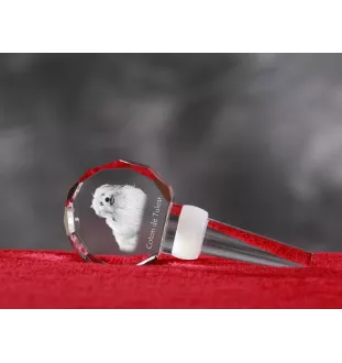 Coton de Tulear - Bouchon de bouteille en cristal, bouchon de vin unique avec photo, cadeau personnalisé pour sommelier par la marque Art-Dog