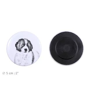 Tornjak, Berger de Bosnie-Herzégovine et de Croatie - aimant avec un œil de chien, exceptionnellement léger, aimant puissant, produit fabriqué à la main par la marque Art-Dog