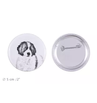 Tornjak, Bosnian And Herzegovinian - Croatian Shepherd Dog - pin with your dog, add your own photo, Art-Dog brand