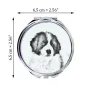 Tornjak, Bosnian And Herzegovinian - Croatian Shepherd Dog - Pocket mirror with a dog, personalized mirror for a purse, compact mirror with Art-Dog brand print.