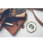 Tornjak, Bosnisch-herzegowinischer - kroatischer Schäferhund - Taschenspiegel mit Hund, personalisierter Taschenspiegel, kompakter Spiegel mit Art-Dog-Logo