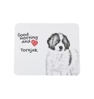 Tornjak, Bosnian And Herzegovinian - Croatian Shepherd Dog - mouse pad with print, personalized dog-themed mouse pad, unique gadget for an office worker by Art-Dog brand