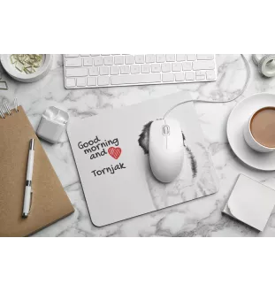 Tornjak, Bosnian And Herzegovinian - Croatian Shepherd Dog - mouse pad with print, personalized dog-themed mouse pad, unique gadget for an office worker by Art-Dog brand