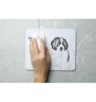 Tornjak, Bosnisch-herzegowinischer - kroatischer Schäferhund - Mauspad mit Druck, personalisiertes Mauspad mit Hund, einzigartiges Gadget für Büroangestellte von Art-Dog.