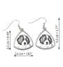 Tornjak, Berger de Bosnie-Herzégovine et de Croatie - boucles d'oreilles avec chien, boucles d'oreilles pendantes avec photo, bijoux personnalisés avec impression de la marque Art-Dog