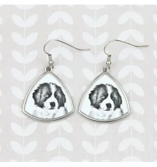 Tornjak, Bosnisch-herzegowinischer - kroatischer Schäferhund - Hund Ohrringe, hängende Ohrringe mit Bild, personalisierter Schmuck mit dem Aufdruck der Marke Art-Dog