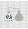 Tornjak, Bosnian And Herzegovinian - Croatian Shepherd Dog - dog earrings, hanging earrings with a picture, personalized jewelry with Art-Dog brand print