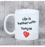 Tornjak kubek z psem life is better Art-Dog