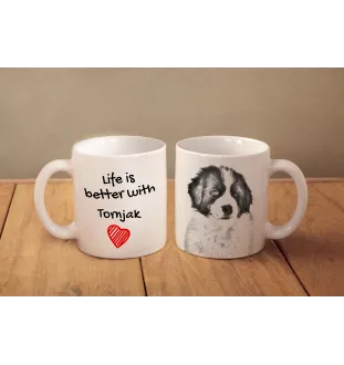 Tornjak, Bosnian And Herzegovinian - Croatian Shepherd Dog - cup with a dog, cup with a photo, personalized gift from the Art-Dog brand