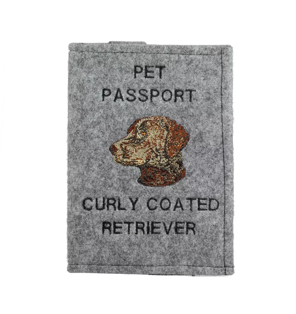 Curly Coated Retriever - Hundepassetui, Dokumententasche, Geschenk für den Reisenden von der Marke Art-Dog