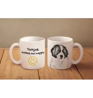 Tornjak, Bosnisch-herzegowinischer - kroatischer Schäferhund - Tasse mit Hund, fröhliche Tasse für Hundeliebhaber, personalisiertes Geschenk der Marke Art-Dog