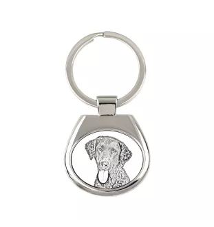 Curly Coated Retriever - keychain with a dog, keychain with a print, personalized pendant from the Art-Dog brand