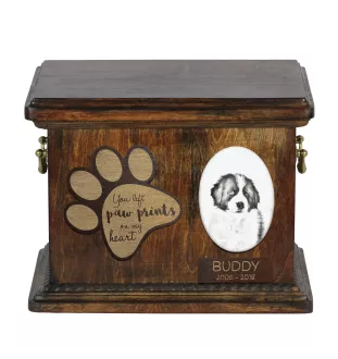 Tornjak urna z płytką ceramiczną Art-Dog