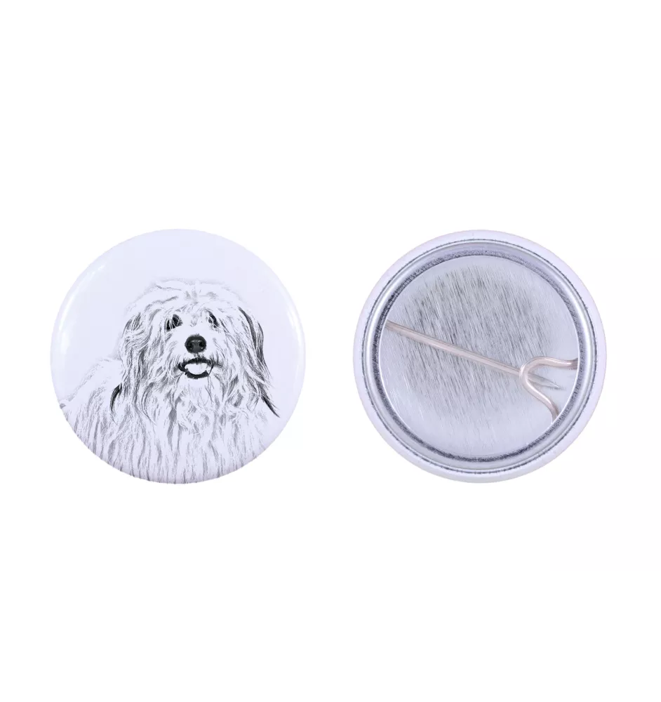 Coton de Tulear, Baumwollhund - Anstecknadel mit Ihrem Hund, fügen Sie Ihr eigenes Foto hinzu, Marke Art-Dog
