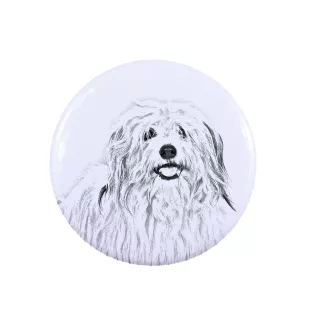 Coton de Tulear, Baumwollhund - Anstecknadel mit Ihrem Hund, fügen Sie Ihr eigenes Foto hinzu, Marke Art-Dog