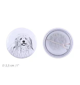 Coton de Tulear, Baumwollhund - Anstecknadel mit Ihrem Hund, fügen Sie Ihr eigenes Foto hinzu, Marke Art-Dog
