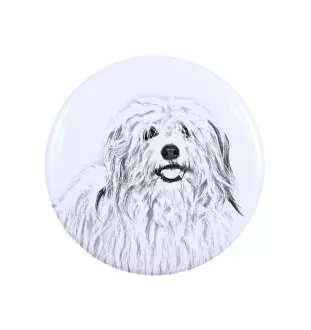 Coton de Tulear przypinka z psem duża Art-Dog