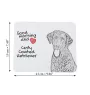 Curly Coated Retriever - mouse pad with print, personalized dog-themed mouse pad, unique gadget for an office worker by Art-Dog brand