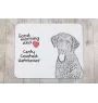 Curly Coated Retriever - mouse pad with print, personalized dog-themed mouse pad, unique gadget for an office worker by Art-Dog brand