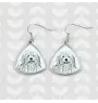 Coton de Tulear - boucles d'oreilles avec chien, boucles d'oreilles pendantes avec photo, bijoux personnalisés avec impression de la marque Art-Dog