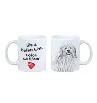 Coton de Tulear, Baumwollhund - Tasse mit Hund, Tasse mit Bild, personalisiertes Geschenk der Marke Art-Dog