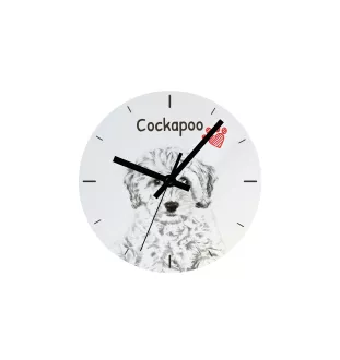 Retriever à poil bouclé, Curly Coated Retriever - horloge murale avec chien, horloge de table avec impression, décoration personnalisée de la maison de la marque Art-Dog