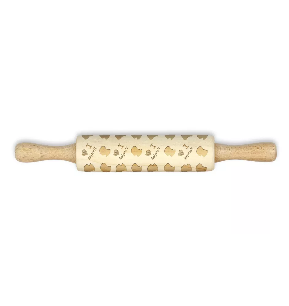 Tornjak, Berger de Bosnie-Herzégovine et de Croatie - petit rouleau à motifs de chien, rouleau à pâtisserie pour enfant, décoration en argile céramique de la marque Art-Dog