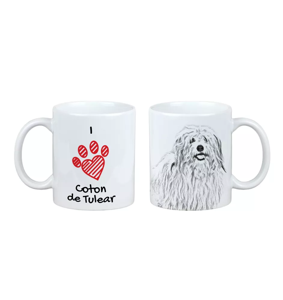Coton de Tulear, Baumwollhund - Tasse mit Hund, entzückende Tasse mit Grafik, Geschenk mit Ihrem Foto von der Marke Art-Dog