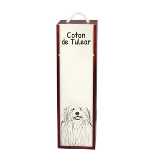 Coton de Tulear pudełko na wino z psem Art-Dog