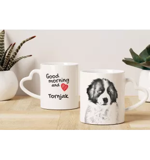 Tornjak, Berger de Bosnie-Herzégovine et de Croatie - tasse avec chien, une tasse adorable avec une anse en forme de cœur, un cadeau universel de la marque Art-Dog