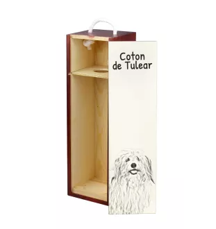 Coton de Tulear pudełko na wino z psem Art-Dog
