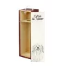 Coton de Tulear - boîte à vin avec chien, boîte à alcool avec graphisme, boîte cadeau personnalisée de la marque Art-Dog
