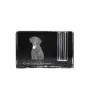 Curly Coated Retriever - Stifthalter, Kristallorganizer mit Hundefoto, einzigartige Schreibtischdekoration der Marke Art-Dog