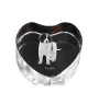 Tornjak, Bosnian And Herzegovinian - Croatian Shepherd Dog - a photo of a dog in crystal, crystal heart, unique photo frame from the Art-Dog brand
