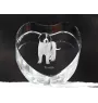 Tornjak, Bosnian And Herzegovinian - Croatian Shepherd Dog - a photo of a dog in crystal, crystal heart, unique photo frame from the Art-Dog brand