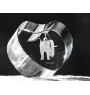 Tornjak, Bosnian And Herzegovinian - Croatian Shepherd Dog - a photo of a dog in crystal, crystal heart, unique photo frame from the Art-Dog brand
