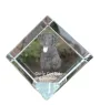 Curly Coated Retriever - crystal cube with a photo, photo of a horse in crystal, cubic paperweight from Art-Dog brand