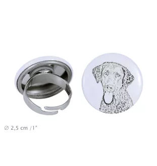 Curly Coated Retriever - Damen Schmuck mit dem Bild eines Hundes, handgefertigtes Produkt, Möglichkeit, Ihr eigenes Foto hinzuzufügen, Marke Art-Dog