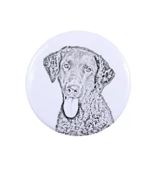 Retriever à poil bouclé, Curly Coated Retriever - bijoux pour femmes avec l'image d'un chien, produit fait à la main, possibilité d'ajouter sa propre photo, marque Art-Dog