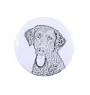 Curly Coated Retriever - pin with your dog, add your own photo, Art-Dog brand