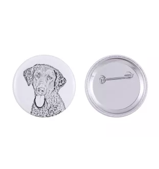 Retriever à poil bouclé, Curly Coated Retriever - badge avec votre chien, ajoutez votre propre photo, marque Art-Dog