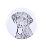 Retriever à poil bouclé, Curly Coated Retriever - badge avec votre chien, ajoutez votre propre photo, marque Art-Dog