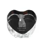 Curly Coated Retriever - a photo of a dog in crystal, crystal heart, unique photo frame from the Art-Dog brand
