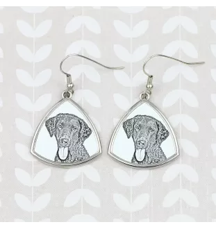 Curly Coated Retriever - dog earrings, hanging earrings with a picture, personalized jewelry with Art-Dog brand print